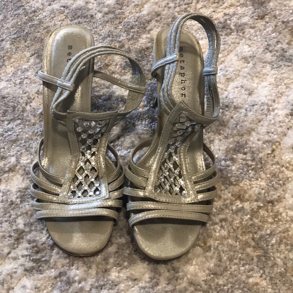 Silver heels